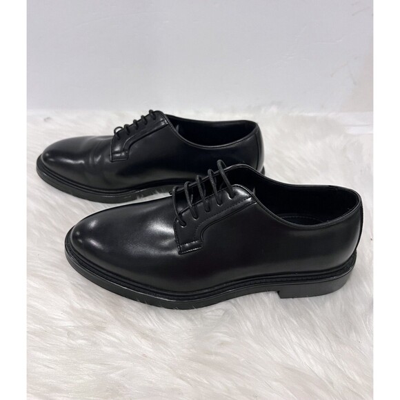 Zara Men’s Black Leather Lace Up Derby Dress Shoes Size EUR 41 US 8 main image 11